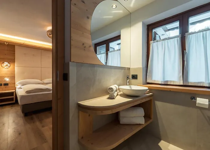 アパートホテル Dolomiti Luxury Mountain View Ski-in Ski-out